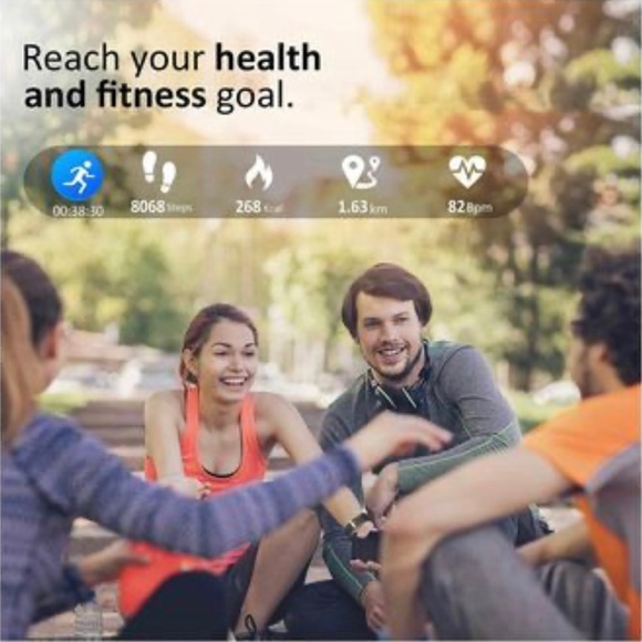 Fitness Tracker, Health & Fitness Watch with Blood Pressure Heart Rate Monitor - Picture 6 of 8